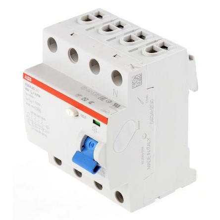 Jistič zbytkového proudu 4pólový Typ AC 63A 30 mA ABB St. RCCBs F200 F200 RoHS, CE