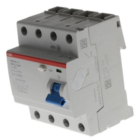 Jistič zbytkového proudu 4pólový Typ AC 100A 30 mA ABB St. System Pro M Compact F200 UL 1053, REACH, IEC/EN 61008, RoHS