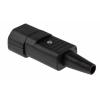 Schurter Konektor IEC C14, orientace těla: Rovný, Kabel Vnější, 250V 10A