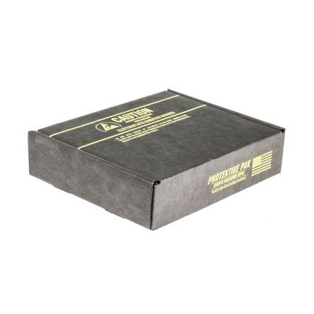 RS PRO Box ESD, Vodivý, Lepenka, délka: 267 mm Vyhovuje normě EN 61340-5-1, šířka: 216mm, výška: 64 mm