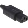 Schurter Konektor IEC C13, orientace těla: Rovný, Kabel Vnější, 250V 10A