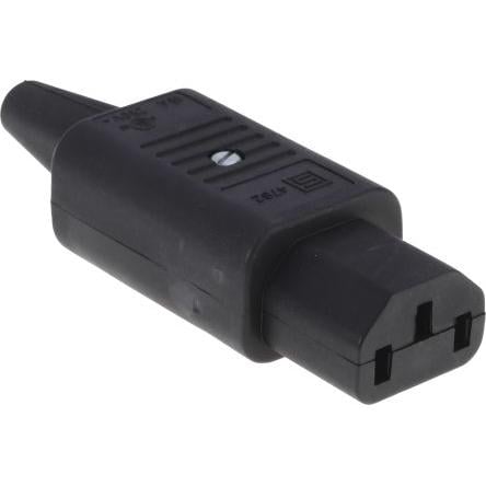 Schurter Konektor IEC C13, orientace těla: Rovný, Kabel Vnější, 250V 10A