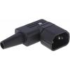 Schurter Konektor IEC C14, orientace těla: Pravý úhel, Kabel Vnější, 250V 10A