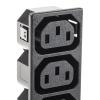 Schurter Zásuvková lišta, řada: 00990099, 250V ac 15A IEC C13