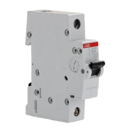 ABB Miniaturní jistič, rozsah: SH200 1pólový 20A vypínací výkon 6 kA, charakteristika: Typ B, rozsah: ComPact Home 440V