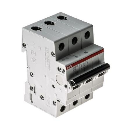 ABB Miniaturní jistič, rozsah: SH200 3pólový 6A vypínací výkon 6 kA, charakteristika: Typ C, rozsah: ComPact Home 440V
