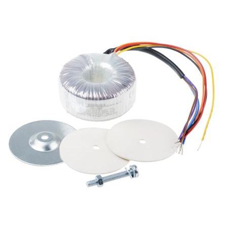RS PRO Toroidní transformátor, počet výstupů: 2, primární napětí: 2 x 115 V ac, sekundární napětí: 2 x 55 V ac 50 VA
