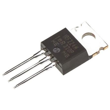 řada: HEXFET MOSFET IRFZ24NPBF N-kanálový 87 A 100 V Infineon, JEDEC TO-220AB, počet kolíků: 3 kolíkový Vylepšení