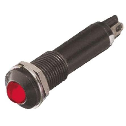 Indikátor Prominentní barva Červená Pájecí plíšek, 24V dc Dialight