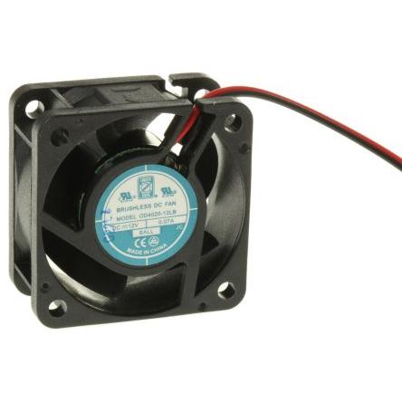 RS PRO Axiální ventilátor, řada: RS PRO, průtok vzduchu: 11.9 m³/h 800 mW 12V dc 70 mA 40 mm 40mm 20 mm