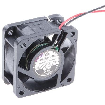 RS PRO Axiální ventilátor, řada: RS PRO, průtok vzduchu: 13.6 m³/h 1.7 W 24V dc 70 mA 40 mm 40mm 20 mm
