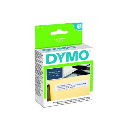 Dymo Role do tiskáren štítků Bílá Černá 51 mm Dymo 450 DUO, Dymo 4XL, Dymo Wireless, Dymo 450, Dymo 450 Twin Turbo, Dymo