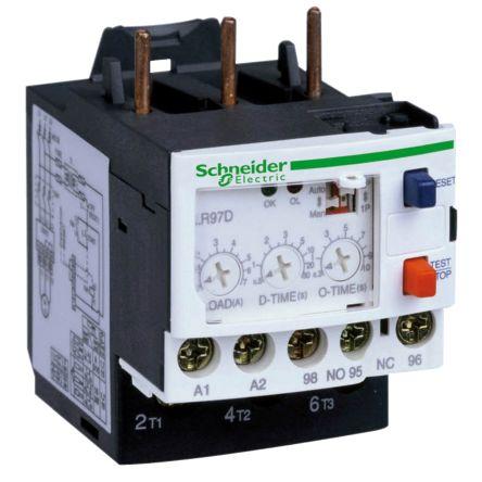Schneider Electric Relé na přetížení, rozsah: LR97 D 1 NO/1 NC s Automaticky a ručně resetováním a hodnotami FLC motoru