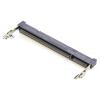 Patice DIMM, počet kontaktů: 200, orientace těla: Pravý úhel, Povrch, rozteč: 0.6 mm DDR2, 1.8V, 85 °C, -55 °C TE