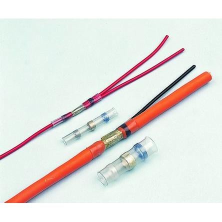 Pájecí spojka průměr kabelu 6.6 mm až 10.7 mm délka bužírky 42mm Polyolefin Průhledné TE Connectivity