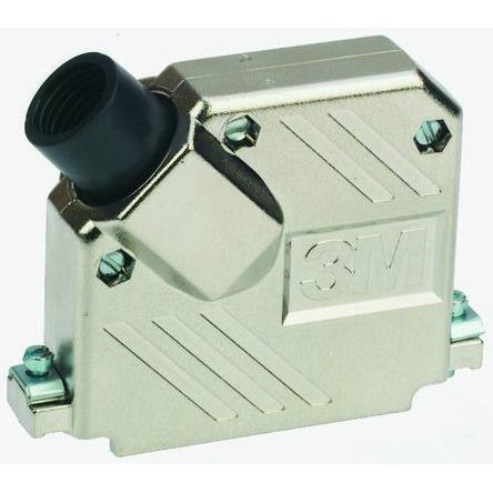 3M Plášť D-Sub, řada: 3357, orientace těla: Úhlový, počet kontaktů: 37, materiál pouzdra: ABS, barva: Stříbrná