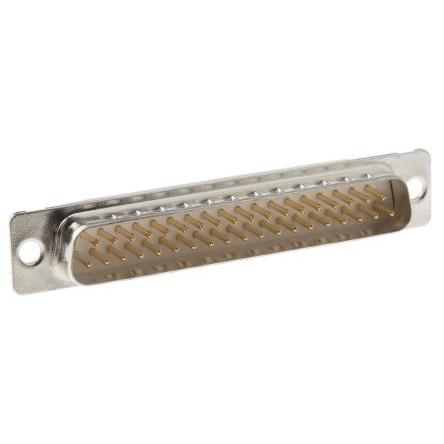 Amphenol Communications Solutions Konektor D-Sub, počet kontaktů: 37, orientace těla: Rovný 2.76 mm, Montáž do panelu