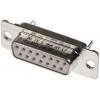 Amphenol Communications Solutions Konektor D-Sub, počet kontaktů: 15, orientace těla: Rovný 2.74 mm, Montáž do panelu