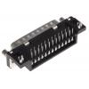 Amphenol Communications Solutions Konektor D-Sub, řada: Delta D, počet kontaktů: 25, orientace těla: Pravý úhel 2.76 mm,