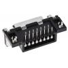 Amphenol Communications Solutions Konektor D-Sub, řada: Delta D, počet kontaktů: 15, orientace těla: Pravý úhel 2.74 mm,