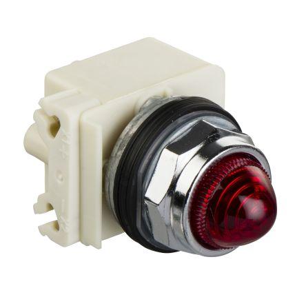 Schneider Electric Kontrolka, řada: Harmony 9001K Zapuštěná montáž LED Červená, průměr výřezu: 30 mm IP66 Kulatý 230V ac