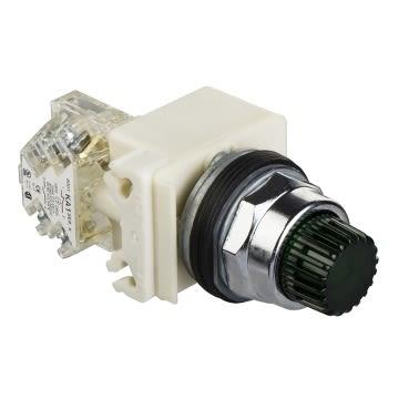 Schneider Electric Tlačítkový spínač, řada: Harmony 9001K IP66 SPDT Panel Vratná pružina Osvětlené 30 mm 3A, barva LED: