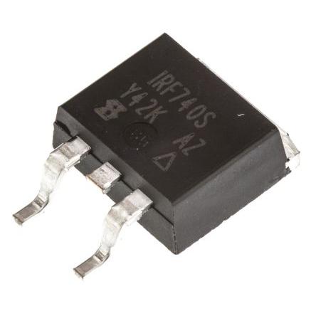 řada: IRF740S Výkonový MOSFET IRF740SPBF N-kanálový 10 A 400 V Vishay, TO-263, počet kolíků: 3 kolíkový Vylepšení