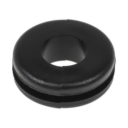 Kabelová průchodka Kabelová průchodka až 6.4 mm Polyvinylchlorid Černá RS PRO 9.5 mm