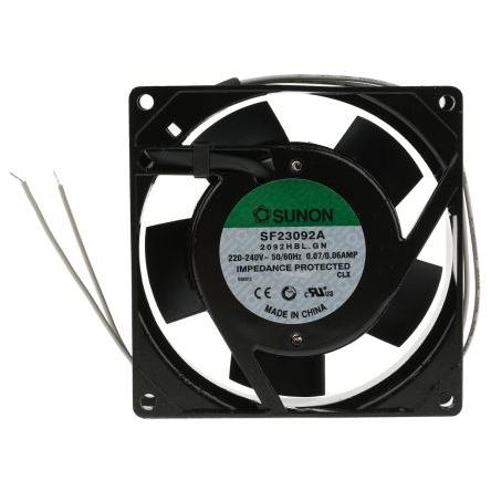 Sunon Axiální ventilátor, řada: SF, průtok vzduchu: 51 m³/h 14.5 W 230V ac 70 mA 92 mm 92mm 25 mm