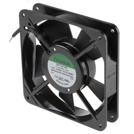 Sunon Axiální ventilátor, řada: SP, průtok vzduchu: 136 m³/h 18 W 115V ac 190 mA 120 mm 120mm 25 mm