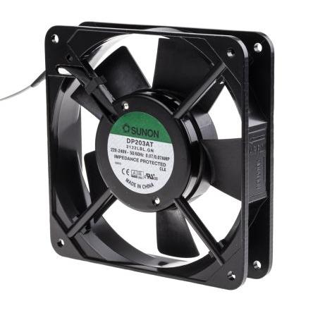Sunon Axiální ventilátor, řada: DP, průtok vzduchu: 91.8 m³/h 13 W 230V ac 70 mA 120 mm 120mm 25 mm