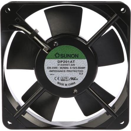 Sunon Axiální ventilátor, řada: DP, průtok vzduchu: 109 m³/h 19 W 230V ac 90 mA 120 mm 120mm 25 mm