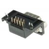 RS PRO Konektor D-Sub, počet kontaktů: 9, orientace těla: Pravý úhel 2.77 mm, Průchozí otvor Vnější, D-SUB, 250V, E, 4