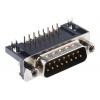 RS PRO Konektor D-Sub, počet kontaktů: 15, orientace těla: Pravý úhel 2.77 mm, Průchozí otvor Vnější, D-SUB, 250V, A, 4