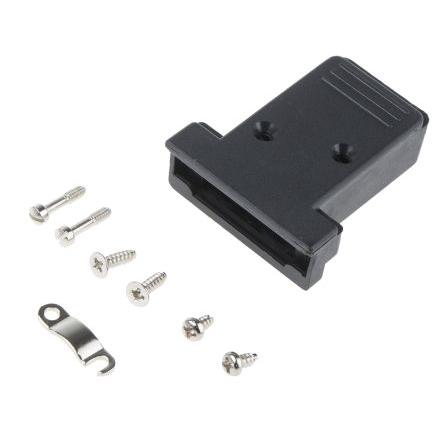 RS PRO Plášť D-Sub, řada: RS PRO, orientace těla: Rovný, počet kontaktů: 15, materiál pouzdra: Polyetylen tereftalát,