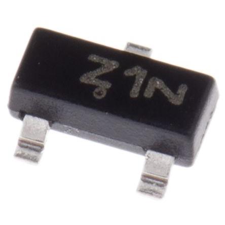 onsemi Jednoduchý BZX84C4V7LT1G 150 °C 6 % 300 mW 3 μA 80 Ω -65 °C Povrch 4.7 V 1, SOT-23, počet kolíků: 3 kolíkový