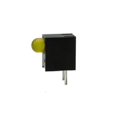PCB LED indikátor barva Žlutá Pravý úhel 1 LED 5 mm (T-1 3/4) 60 ° Dialight 7.5 V