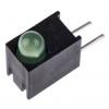PCB LED indikátor barva Zelená Pravý úhel 1 LED 5 mm (T-1 3/4) 60 ° Dialight 1.9 V
