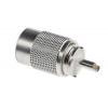 RS PRO Koaxiální konektor, řada: RS PRO Vnější, 50 Ω, orientace těla: Rovný, Kabel Konektor UHF Pájecí, 300MHz 85 °C -55
