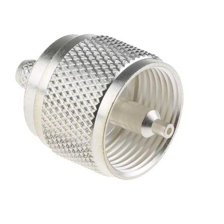 RS PRO Koaxiální konektor, řada: RS PRO Vnější, 50 Ω, orientace těla: Rovný, Kabel Konektor UHF Krimpovací, 300MHz 85 °C