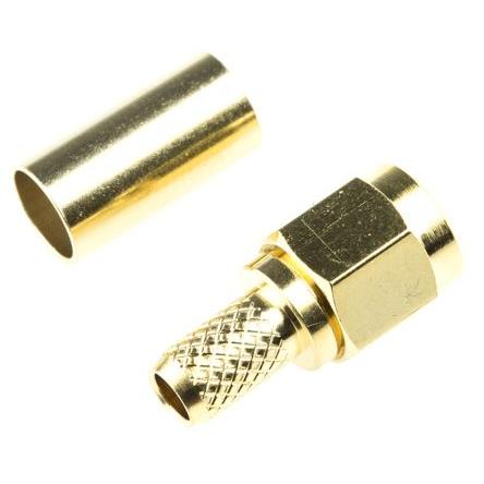 RS PRO Koaxiální konektor, řada: RS PRO Vnější, 50 Ω, orientace těla: Rovný, Kabel Konektor SMA Krimpovací, 12.4GHz 165