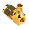 RS PRO Koaxiální konektor, řada: RS PRO Vnější, 50 Ω, orientace těla: Pravý úhel, Kabel Konektor SMA Objímka, 12.4GHz