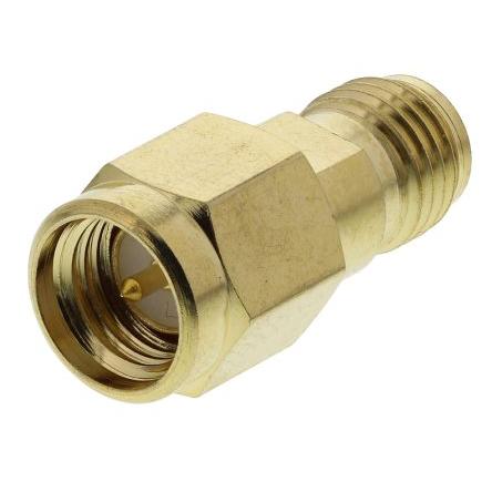 RS PRO Adaptér RF, orientace těla: Rovný, 50 Ω, 18GHz Vnější, typ kabelu: Koaxiální Vnitřní, obklad těla: Zlatá, SMA
