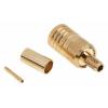 RS PRO Koaxiální konektor, řada: RS PRO Vnitřní, 50 Ω, orientace těla: Rovný, Kabel Konektor SMB Krimpovací, 4GHz 165 °C