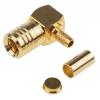 RS PRO Koaxiální konektor, řada: RS PRO Vnější, 50 Ω, orientace těla: Pravý úhel, Kabel Konektor SMB Krimpovací, 4GHz