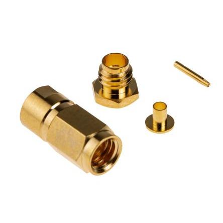RS PRO Koaxiální konektor, řada: RS PRO Vnější, 50 Ω, orientace těla: Rovný, Kabel Konektor SMC Objímka, 10GHz 165 °C