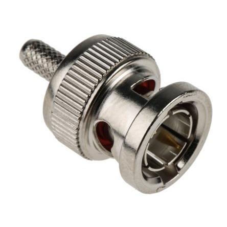 RS PRO Koaxiální konektor, řada: RS PRO Vnější, 75 Ω, orientace těla: Rovný, Kabel Konektory BNC Krimpovací, 1GHz 80 °C