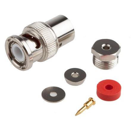RS PRO Koaxiální konektor, řada: RS PRO Vnější, 50 Ω, orientace těla: Rovný, Kabel Konektory BNC Objímka, 4GHz 60 °C -40