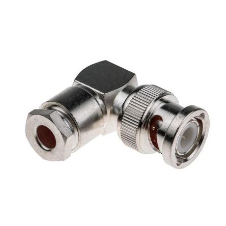 RS PRO Koaxiální konektor, řada: RS PRO Vnější, 50 Ω, orientace těla: Pravý úhel, Kabel Konektory BNC Objímka, 4GHz 165