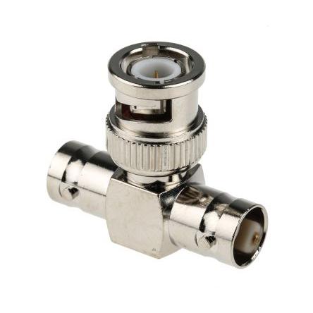RS PRO Adaptér RF, orientace těla: T, 50 Ω, 1GHz Vnitřní, typ kabelu: Koaxiální Vnější, obklad těla: Nikl, Normální
